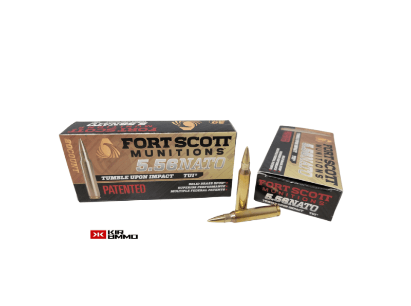 Fort Scott BRASS 5.56x45mm NATO 62 Grain Match TUI Solid BRASS Projectile