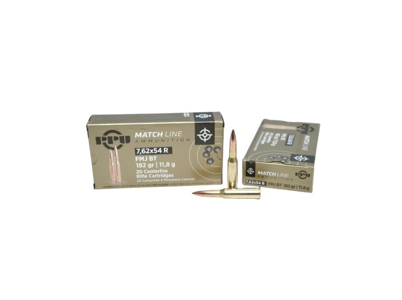 PPU MATCH Grade 7.62x54R 182 Grain Full Metal Jacket