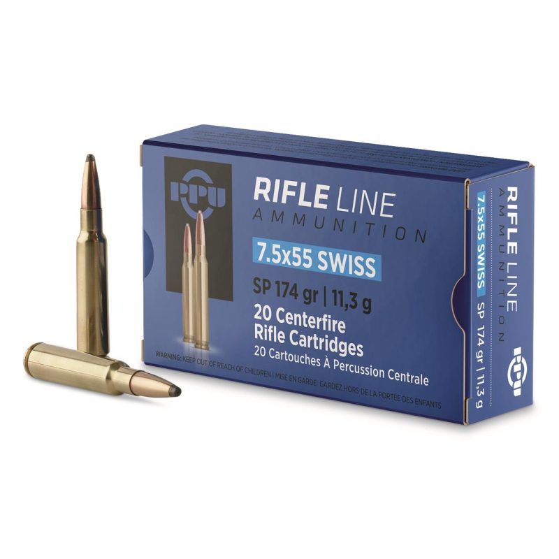 PRVI PPU 7.5x55 Swiss 174 Grain Soft Point