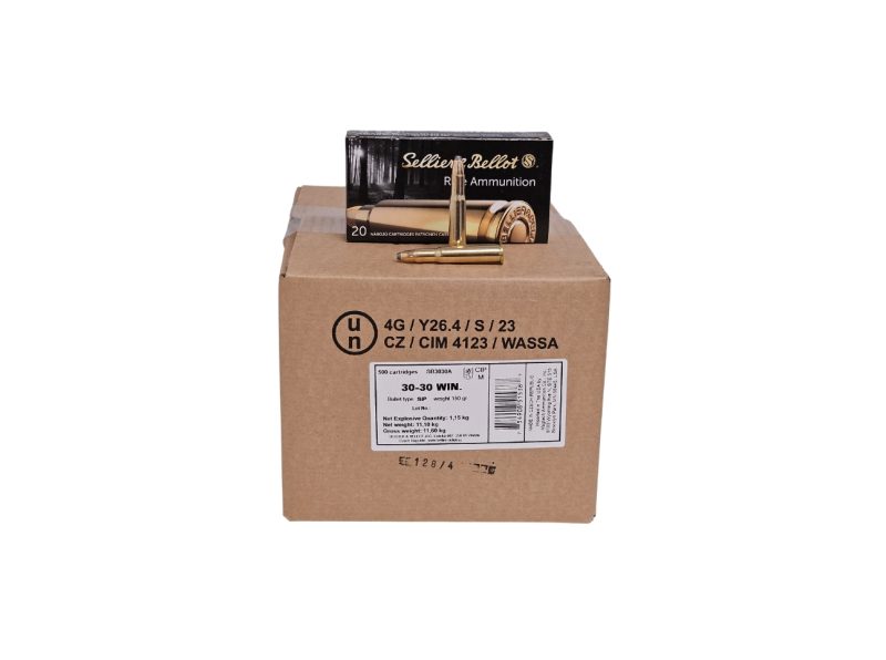 Sellier Bellot .30 30 Win CASE 150 Grain Soft Point 500 Rounds